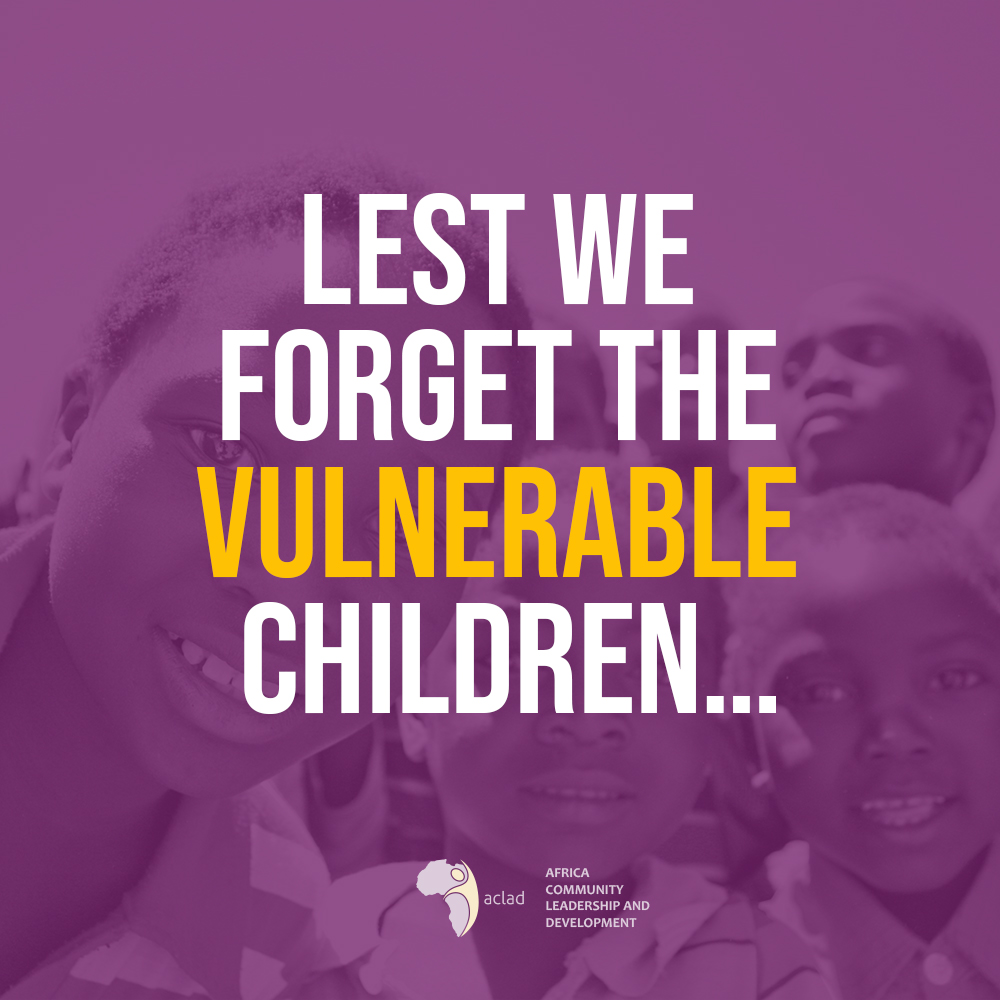 Lest we forget the vulnerable children…