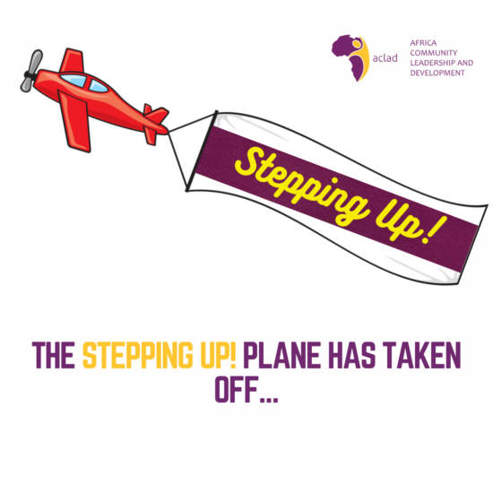 The Stepping Up! plane has taken off…