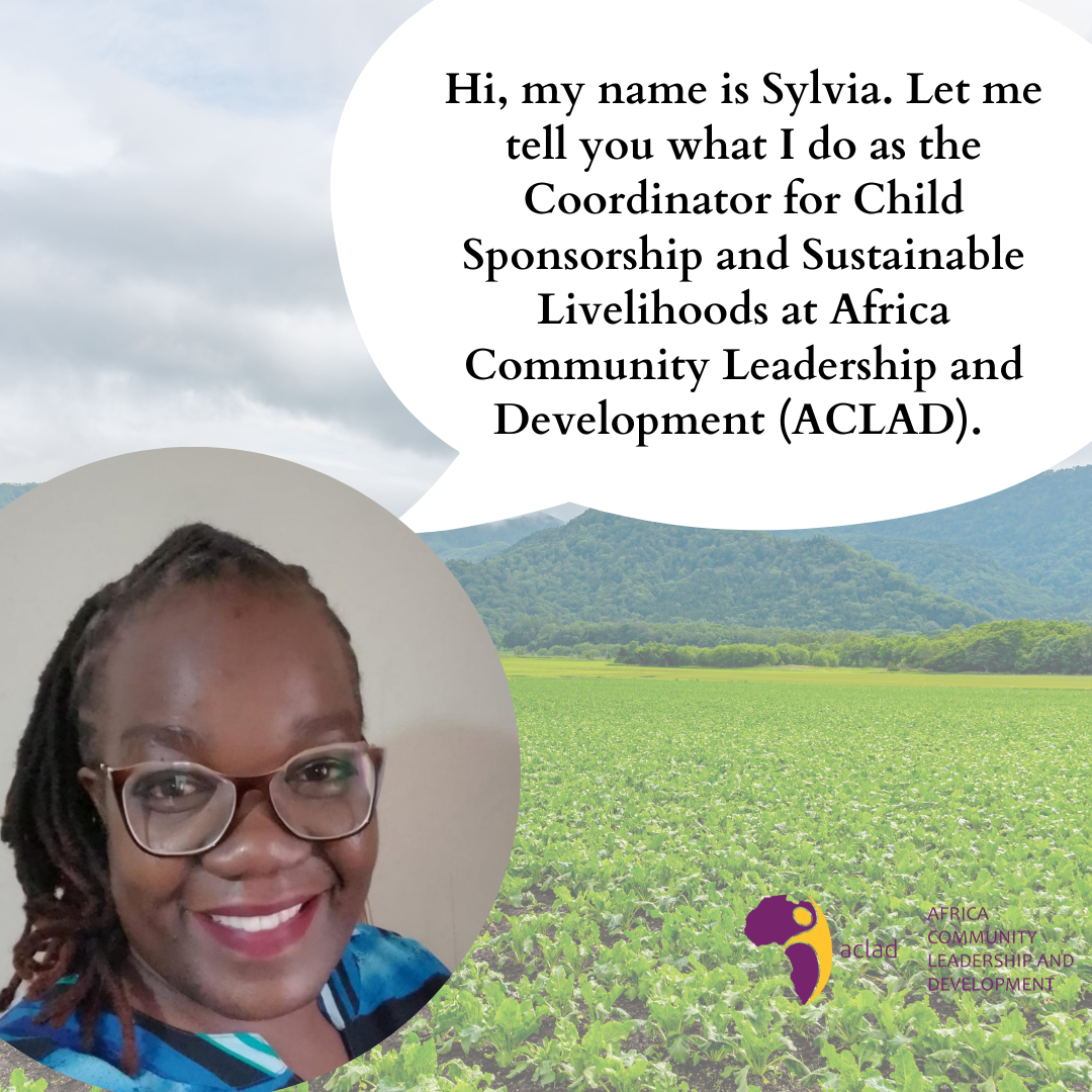 Meet the team: Sylvia, Coordinator for Child Sponsorship and Sustainable Livelihoods.